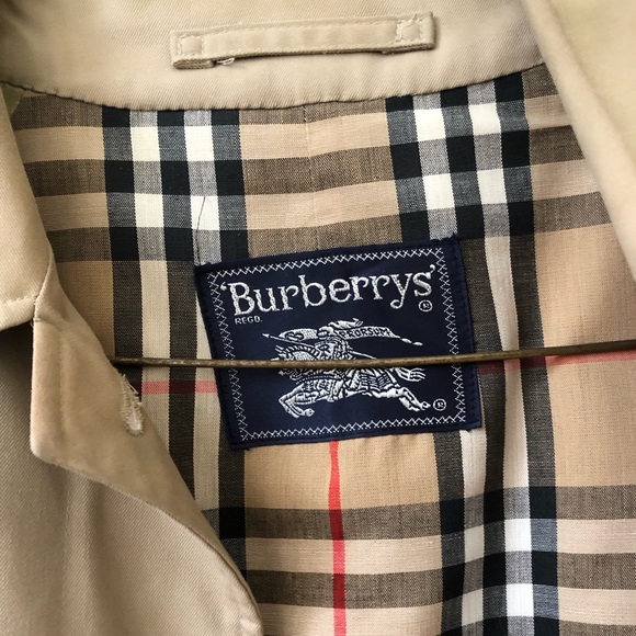 Rare Vtg Union Made Burberry Trench coat in Khaki - Picture 4 of 9